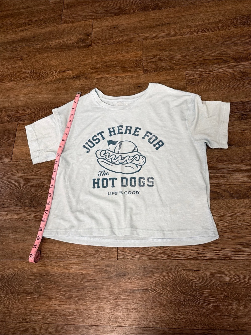 Life is Good ' blue 'Just Here for the Hot Dogs' Graphic Tee